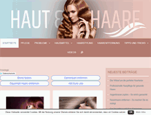 Tablet Screenshot of haut-und-haare.org